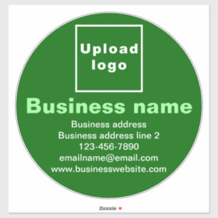 Zakelijk Merk op Groene Grote Ronde Vinyl Sticker