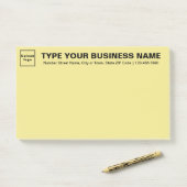 Zakelijk Merk op Kop van Geel Groot Post-it® Notes (Op bureau)