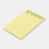 Zakelijk Merk op Kop van Geel Lang Post-it® Notes (Schuin)