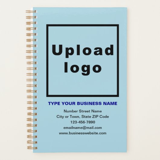 Zakelijk merk op Lichtblauw Hoesje van Planner (Voorkant)