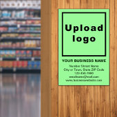 Zakelijk merk op lichtgroen Poster