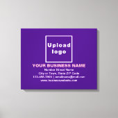 Zakelijk merk op Paarse revisie canvas afdrukken (Voorkant)