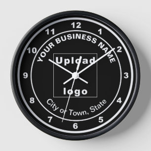 Zakelijk merk op Round Black Wooden-Lijst