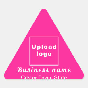 Zakelijk merk op roze driehoek Sticker