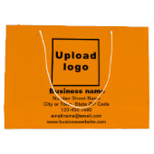 Zakelijk merk op Sinaasappel Kleur Groot formaat G Groot Cadeauzakje (Achterkant)