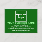 Zakelijk merk op Small Green Rectangle Kaart Visitekaartje (Voorkant)