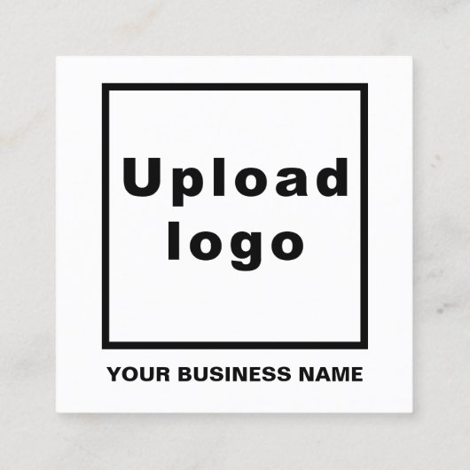 Zakelijk merk op Small White Square Kaart Vierkante Visitekaartje (Achterkant)