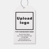 Zakelijk merk op White Gift Label Cadeaulabel (Voorkant)