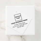 Zakelijk merk op White Square Shape Label (In situ)