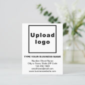 Zakelijk merk op whitepaper (Staand voorkant)