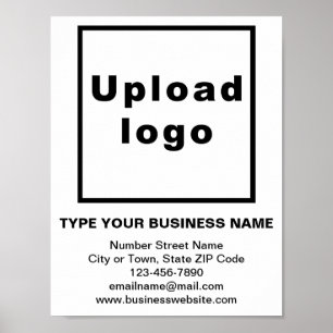 Zakelijk merk op wit klein Poster