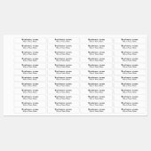 Zakelijk merk op witte rechthoek ijzer op label (Vel)