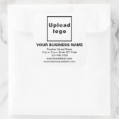 Zakelijk merk op wittekiker vierkante sticker (Tas)