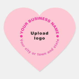 Zakelijk merk op zwart-wit roze Sticker van het ha