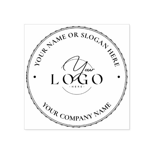 ZAKELIJK MODERN Gepersonaliseerd Logo Adres Bedrij Rubberstempel (Afrduk)