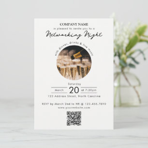 Zakelijk Netwerkgala Evenement Foto QR Code Kaart