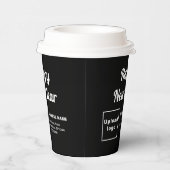 Zakelijk Nieuwjaar Zwart papier Cup Papieren Bekers (Rechts)