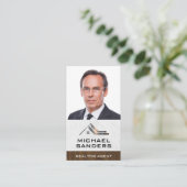 Zakelijk Onroerend Goed | Zakelijke Man met Bril Visitekaartje (Staand voorkant)