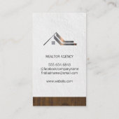 Zakelijk Onroerend Goed | Zakelijke Man met Bril Visitekaartje (Achterkant)