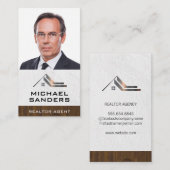 Zakelijk Onroerend Goed | Zakelijke Man met Bril Visitekaartje (Voorkant / Achterkant)