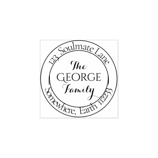 Zakelijk | Persoonlijke Creëer uw eigen Rubberstempel (Afrduk)