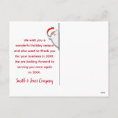 Zakelijk Prettige Feestdagen Baard van Sinterklaas (Achterkant)