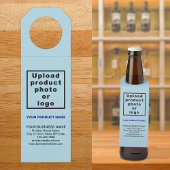 Zakelijk product Licht Blauw Fles Hanger Label