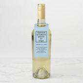 Zakelijk product Licht Blauw Fles Hanger Label (Op fles)