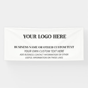 Zakelijk professioneel bedrijfslogo promotie spandoek