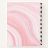 Zakelijk Professioneel Modern Roze Marmeren Patroo Notitieboek (Achterkant)
