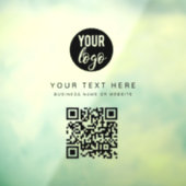 Zakelijk QR-code Logo Minimalistisch Raamsticker (Vel 3)