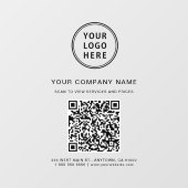 Zakelijk QR-code logo Raamsticker (Vel)