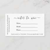 Zakelijk Raffle Ticket (Voorkant)