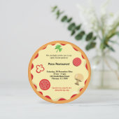 Zakelijk restaurant met pizza kaart (Staand voorkant)