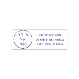 Zakelijk retouradres met logo  zelfinktende stempel