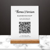 Zakelijk script QR-code wit Acryl Bord