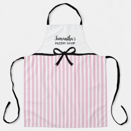 Zakelijk Snoep Roze Stripes Bakery Kitchen Salon Schort