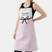 Zakelijk Snoep Roze Stripes Bakery Kitchen Salon Schort (Insitu)