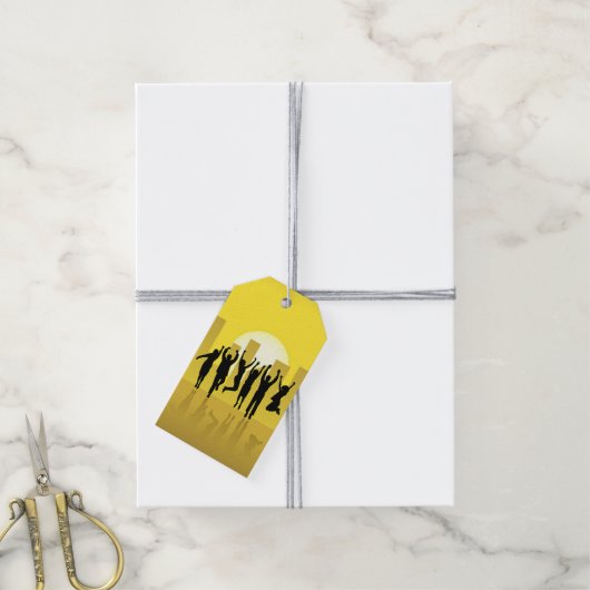 Zakelijk succes cadeaulabel (Met Touw)