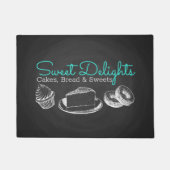 Zakelijk Sweet Bakery Chalkboard Deurmat (Voorkant)