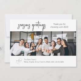 Zakelijk Team Foto Vakantie Kaart