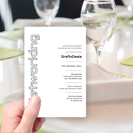 Zakelijk Tech Network Minimale gebeurtenissen Kaart