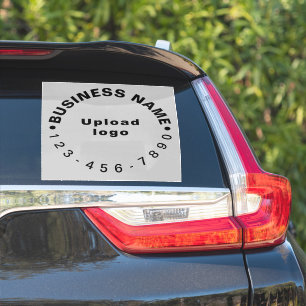 Zakelijk telefoonnummer op Grijs Groot Vierkant Vi Sticker