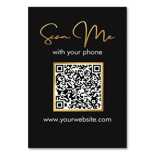 Zakelijk | Trouw QR-code tafelkaart Kaart (Voorkant)