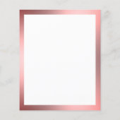Zakelijk Wit met Roze Rand Blank Flyer (Achterkant)