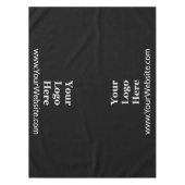 Zakelijk Zwart-wit Website Tekst Bedrijf Logo Tafelkleed (Voorkant)