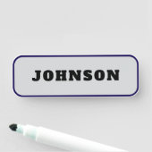 Zakelijke aangepaste  naampatch naamplaatje (In situ)