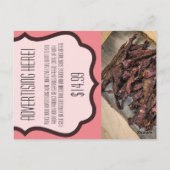 Zakelijke Adverteren Kaart Bohemian Cactus Succule (Achterkant)