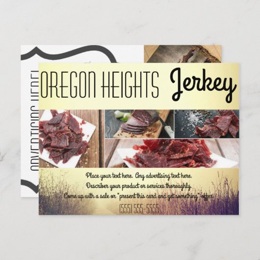 Zakelijke Adverteren Kaart Sunrise Pathway Walkway (Voorkant / Achterkant)