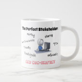 Zakelijke analist voor de Mok van koffie (Rechts)